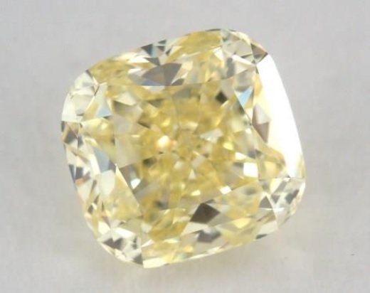 1 carat fancy yellow cushion cut