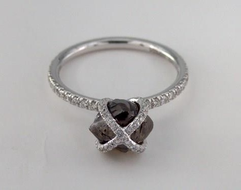 embrace ring with overlapping wraps