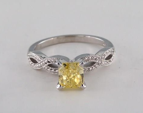 vintage styled proposal ring
